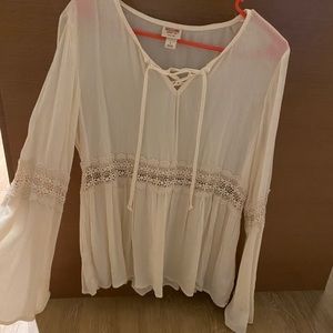 white lace blouse